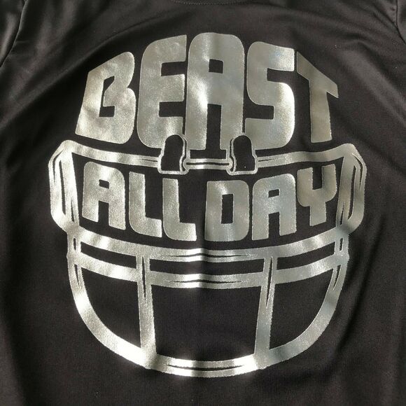 Athletic Works Boys Performance Active Tee T-Shirt Graphic Beast All Day Sz L - Picture 2 of 11